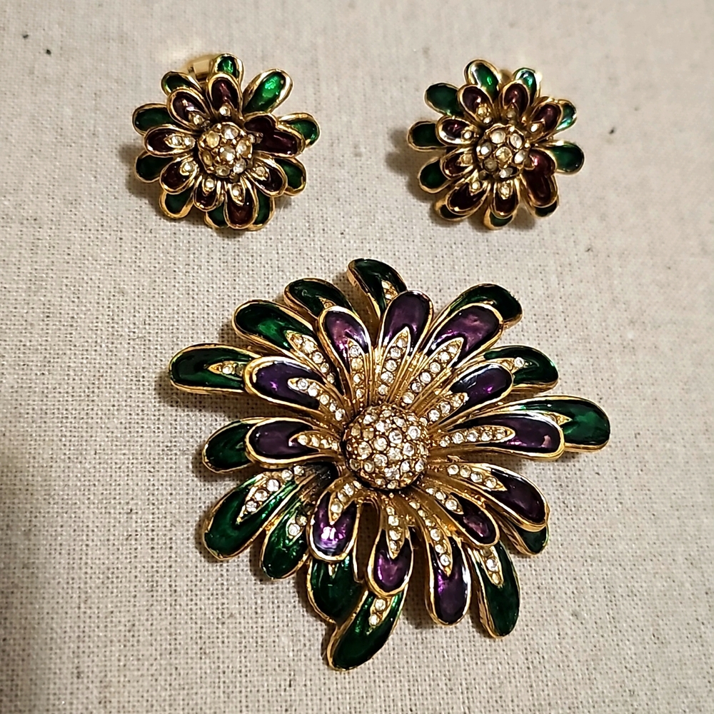 Rare Nataly Brooch & Earrings